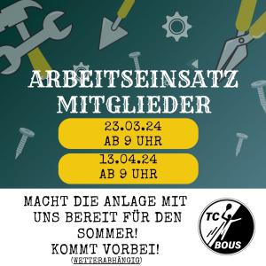 Arbeitseinsatz am 13.04.